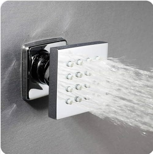 Shower Jet Water Sprayer with Inner Feed Wall for Buried Shower Units with Rotating Billet to Make You Control the Direction of Water Out Showerhead