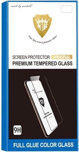 GOLDEN MASK Compatible with 9H Full Glue Full Cover Tempered Glass Compatible with Xiaomi Redmi Note 10 4G- Black Screen protector