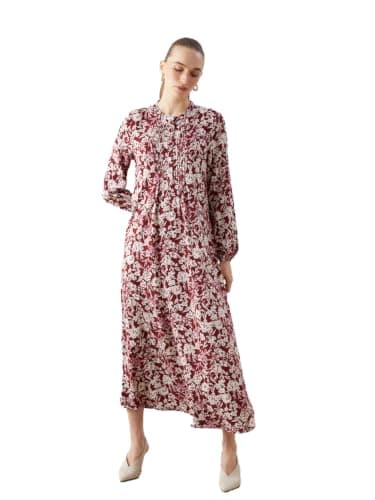 LC WAIKIKI Woman Floral Ruffled Dress