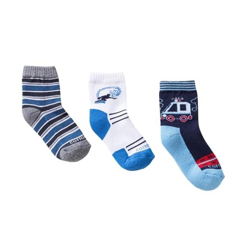 Cottonil Pack of 3 Half Towel Cotton Socks for Kids