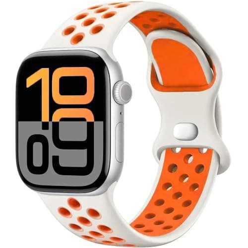 Sport Band Compatible with Apple Watch Band 42mm 44mm 45mm 46mm 49mm for Women Men, Recycled Plastic Soft Silicone Strap for iWatch Series 10 9 8 7 6 5 4 3 2 1 Ultra SE