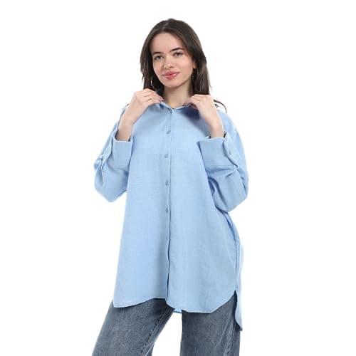 Andora Women Turned down Collar Long Sleeve Blouses (pack of 1)