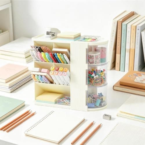 Smart Organizing Box with Practical Space Saving Design for Home and Office Multi Purpose Storage Bin and Neat Item Container for Better Organization