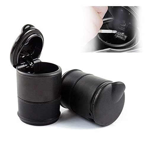 CaiYuanGJ Portable Ashtray with Lid, Auto Extinguishing Ashtray with Lid, Car Cigarette Ashtray, Portable Anti-Odour Ashtray, Smokeless Car Ashtray, for Car, Office and Travel