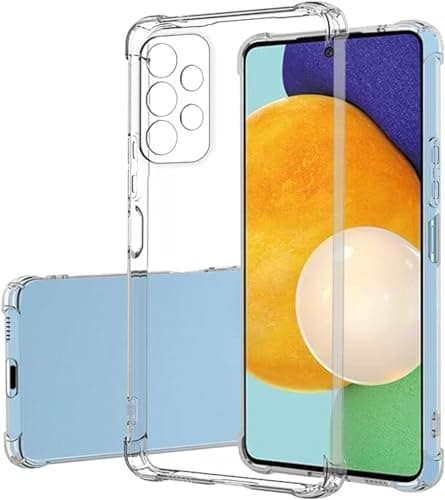 ELMO3EZZ Galaxy A33 5G Back Cover Case | Ultra Clear Soft Case | Best Camera Protection | Inbuilt Dust Plugs & Anti-Slip Grip | Slim & Protective Back Case Cover for Samsung Galaxy A33 5G Clear Cellular phone case