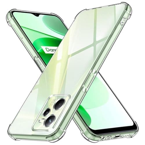 CooToly Clear Phone Case Cover for Realme C35/Narzo 50A Prime 6.6", Flexible Soft TPU Shockproof Cover, Anti-Scratch Protective Case, Reinforced Corners Transparent Cover for Realme C35 Cellular phone case