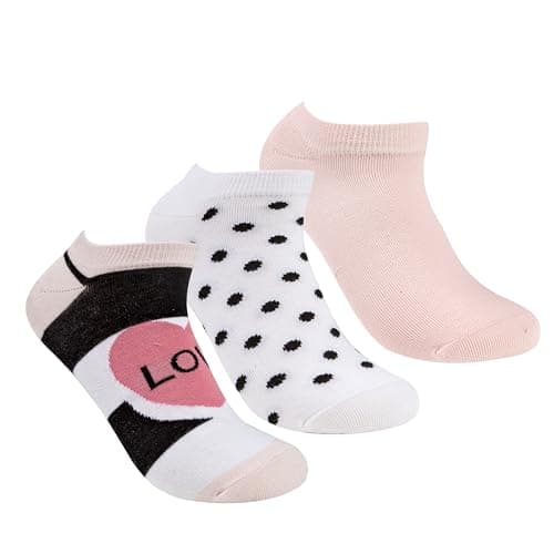 STITCH Womens Pack of 3 No Show Plain Casual Socks