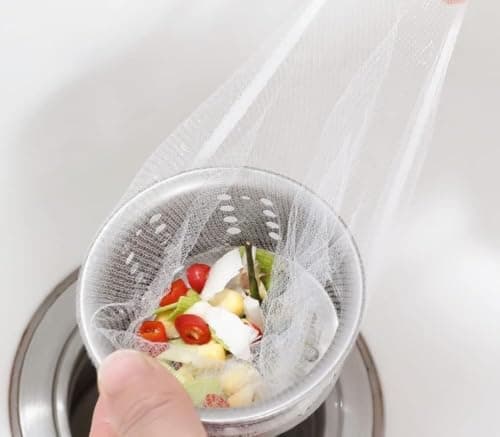 Kitchen Sink Strainer 100 Pcs Metal Mesh Food Catcher Basket Filter Drain strainer