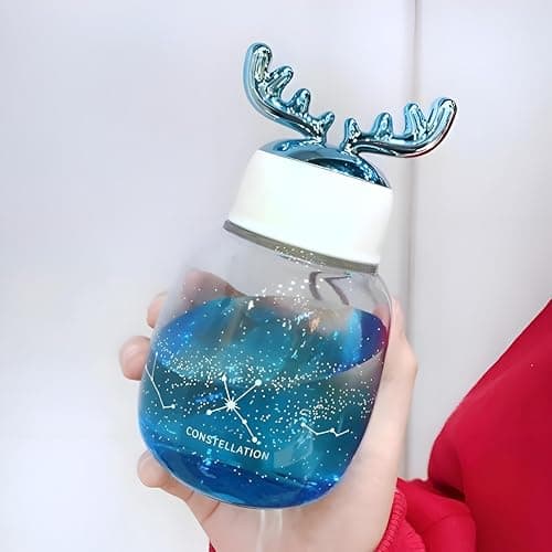 Alghazala Bottle- Fashionable Borosilicate Glass Water Infuser, Portable Leakproof Clear Bottle for Students, Outdoor Adventures and Travel, Safe and Durable Material with Multiple Bright Color Option