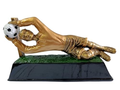 Football Goalkeeper Cup with or Without Pattern, Shapes, Sculptures, Multicolor Figurine