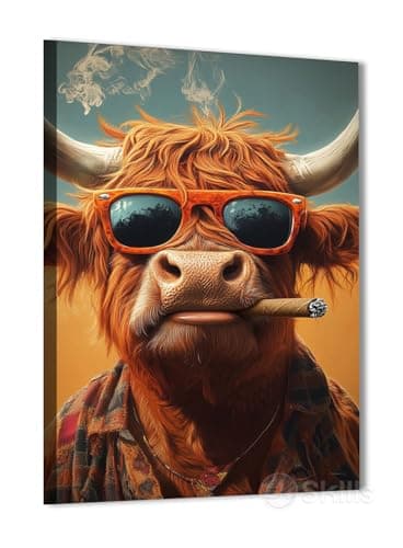 Skills C0066 Canvas Wall Art - Street Art - Graffiti Art - Wall Hanging for Home Wall Decor, Living Room, Office Decorations & More - Size (30cm x 40cm)
