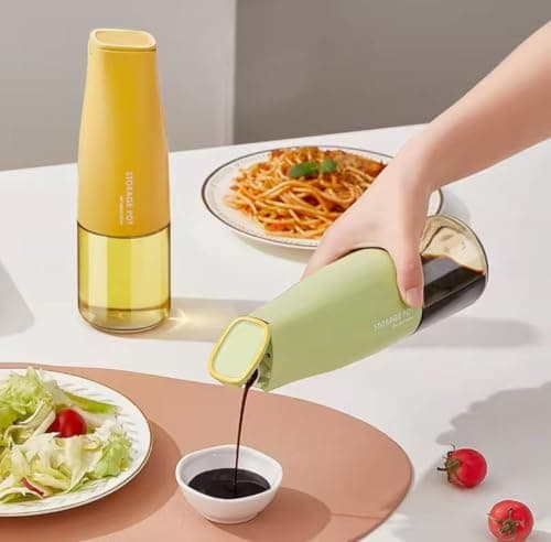 Generic Glass Oil and Vinegar Dispenser Bottle, Transparent, 450 ml Capacity, Multi-Purpose Storage for Cooking, .sa