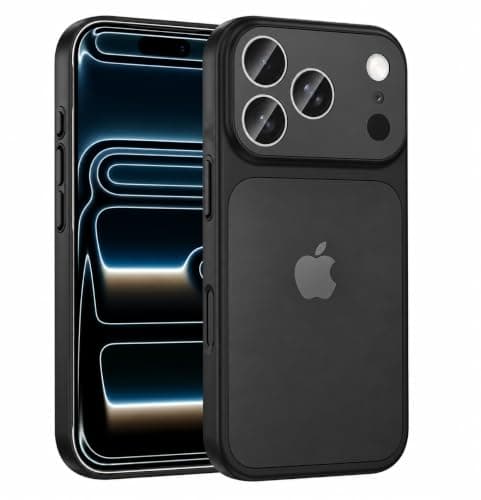 Protective Case (Compatible with iphone 17 Pro Max/iphone 18 Pro Max | Supports Advanced MagSafe technology) Featuring Camera protection; Soft TPU cover (Shock- And Scratch-Resistant) (Black)