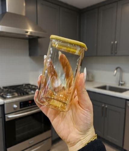Generic Glass Spice Jar with Wooden Lid and Spoon, 250 ml, .rom