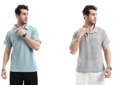 Red Circle Mens Bundle of 2 Ivory Dune Relaxed T-Shirt Bundle of 2 Ivory Dune Relaxed T-Shirt