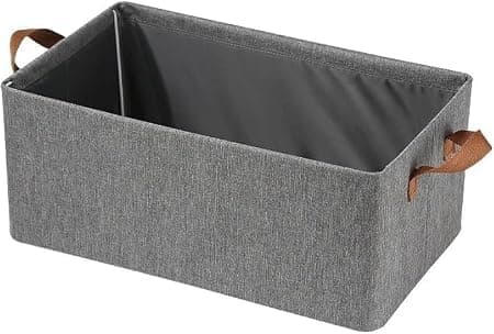 Fabric Fabric Clothes Organizer with Inner Metal Legs Storage Box Space Saving Grey 47x30x19cm (kt)