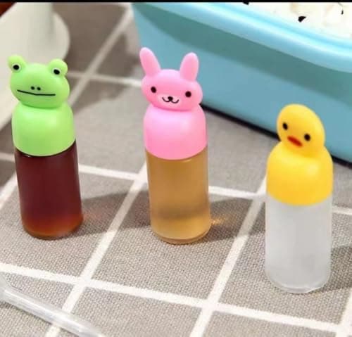 Mini Squeeze Sauce Bottles 3-Pack for Lunch Boxes & Travel Office Use