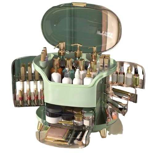 Makeup Organizer for Storage of Cosmetics, Accessories - Practical Design to Keep Toiletries Tidy - Suitable for Dresser, Bedroom, Daily Use KH Caddy