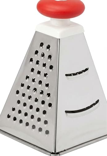 Rocky Pyramid 10 Durable Stainless Steel Pyramid Grater for Efficient Cheese Vegetable and Fruit Grating