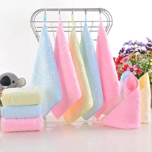 5Pcs Microfiber Towels Multi-Color for Kitchen Car Glass Mirror Cleaning