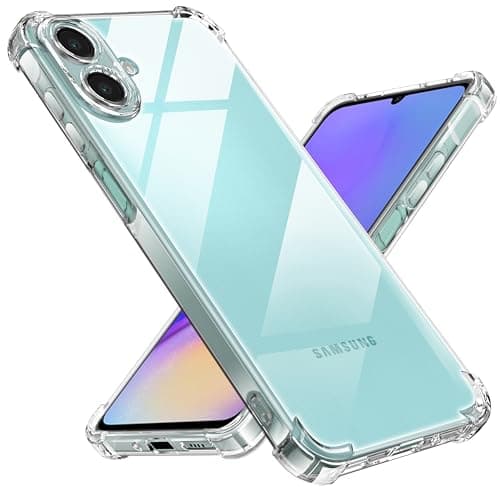 Tentoki Case for Samsung Galaxy A07, [Built-in Air Cushion] Anti-Yellowing Soft TPU Bumper Case Cover for Samsung A07 5G, Transparent Cellular phone case