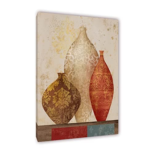 AGCary African Style Bottle Wall Art Poster Decorations Abstract Oil painting printed on Canvas for Bathroom Living Room Wall Decor Reday to Hang 12x16 Inch