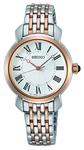 Seiko Watch for Women, Quartz Movement, Analog Display, Silver Metal Strap-SUR628P1
