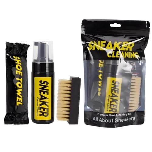 Dry Shoe Cleaning Kit Waterless Foam Cleaner for White Sport Shoes 150ml Footwear care kit