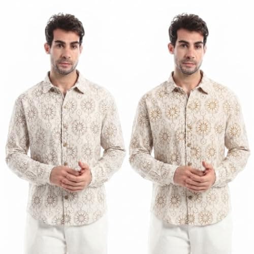 KADY Mens Bundle Of 2 Shirt With Long Sleeves Bundle Of 2 Shirt With Long Sleeves Outerwear