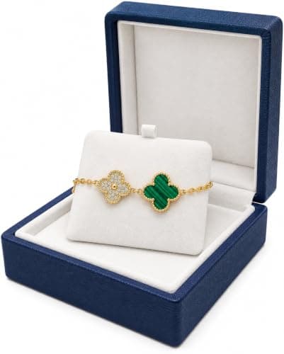 Women's Gold Thin Chain Bracelet with Green Butterfly Design | Fashion design for occasions, ladies hand accessory, thin gold chain, flower and green butterfly, suitable as a gift
