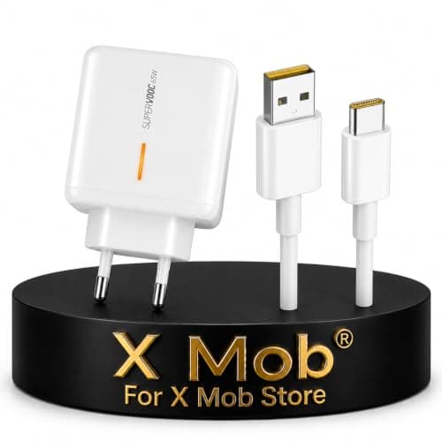 Original Dual Charger (65W by X Mob for K9 Find X2 X3 X5 Pro Neo Lite 5G USB Type-C Cable Compatible with Realme Devices) Charging adapter
