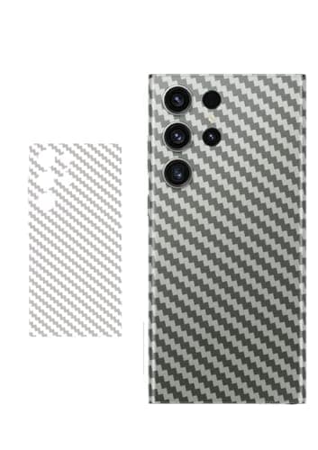 ARROWS Carbon Fiber back Skin Flexible Back Screen Anti Scratch Bubble Free Compatible With Samsung Galaxy S23 Ultra - Not Glass - Clear (Two pieces) Electronic device skin