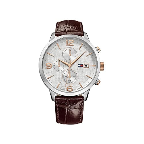Tommy Hilfiger Mens Multi Dial Quartz Watch Liam with Leather Strap
