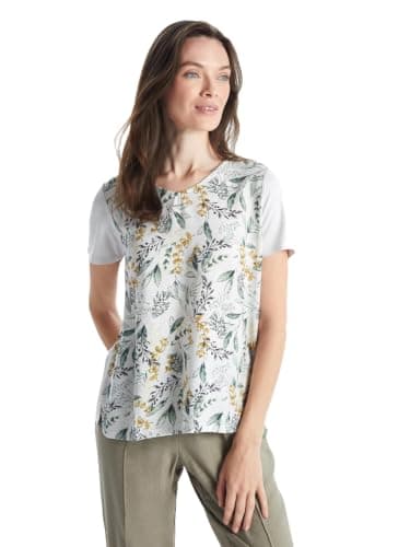 LC WAIKIKI Woman V Neck Floral Short Sleeve Women's T-Shirt