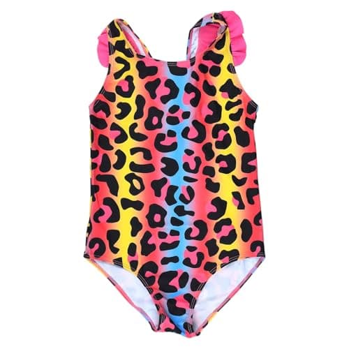 Mix&Max Girls Sleeveless Swimsuit Printed One Piece Swimsuit (pack of 1)