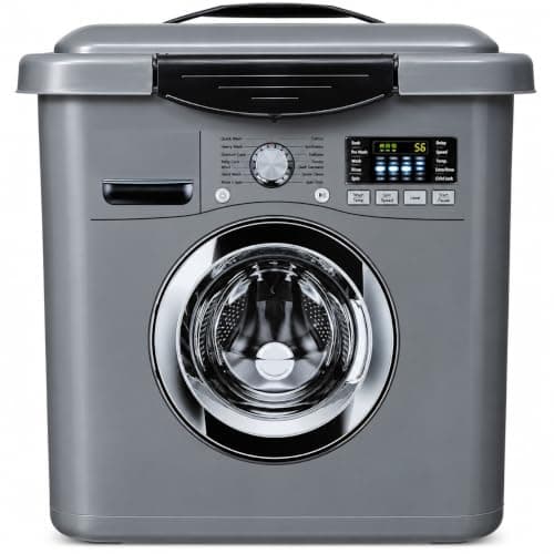 Laundry Powder Storage Box Practical Washing Machine Shape - Sealed Lid 10L
