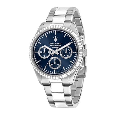 Maserati Competizione Day-Date Analog Blue Dial Colormen Watch- R8853100022