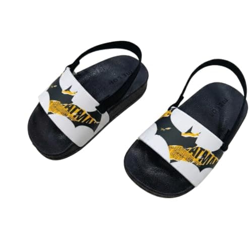 N ان Boys Batman Printed Backstrap Slide Sandals