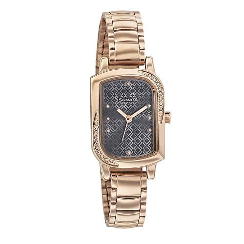 Sonata Blush It Up Analog Silver Dial Women's Watch-NN87001WM03, Strap