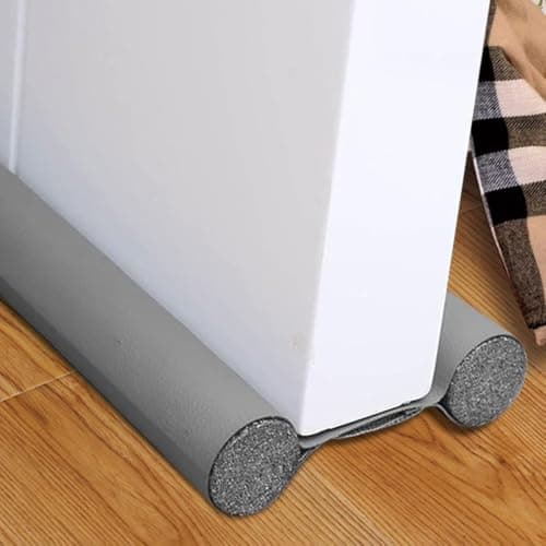 Adjustable Twin Foam Door Draft Excluder, Blocks Dust and Drafts, Door Bottom Protector for Interior Doors