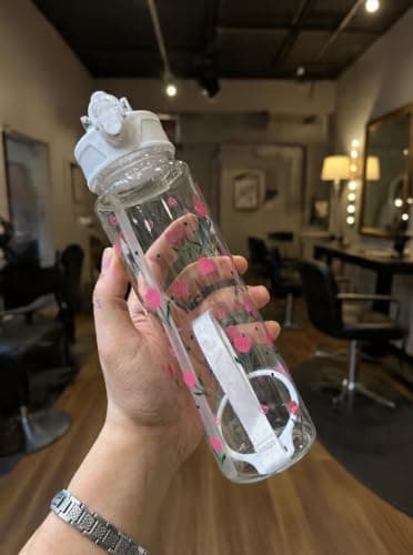 Generic Water bottle, Suitable for university and outings, Made of strong, lightweight acrylic material, easy to use, 500 ml, .Ais