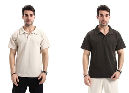 Red Circle Mens Bundle of 2 Ivory Dune Relaxed T-Shirt Bundle of 2 Ivory Dune Relaxed T-Shirt Outerwear