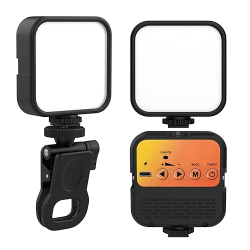 Tygot TG-X100 LED Video Light for Phone, Camera, Laptop, Meeting, Photography, and Lighting, with Clip & Type C, Dimmable & Rechargeable for Selfie Stick Tripod, 2000mAh, 4.5W Camera other accessories