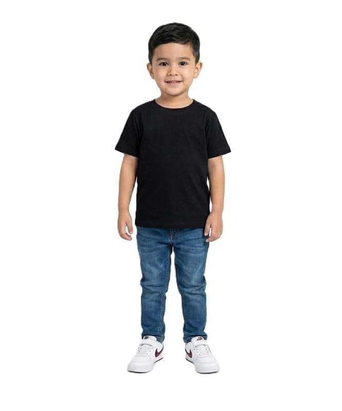 Pebeo Boys Printed Short Sleeve Comfortable and Stylish T-Shirt Black 2Y
