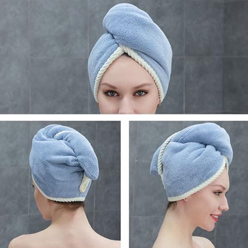 Microfiber Mohair Hair Bonnet Ultra Absorbent Quick Drying Turban Cap