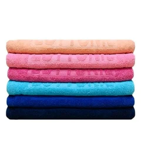 Cottonil Pack Of 6 Cotton Bath Towels 100x50 Cm Multicolor