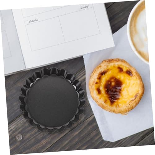 Large Round Non-Stick Teflon Tart Pan for Baking Delicious Pies and Desserts Premium Quality Circular Bakeware Tray for Home Kitchen Oven Use