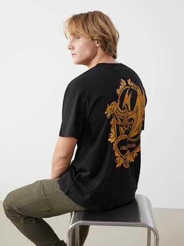 LC WAIKIKI Man Crew Neck Short Sleeve House of the Dragon Printed Men's T-Shirt