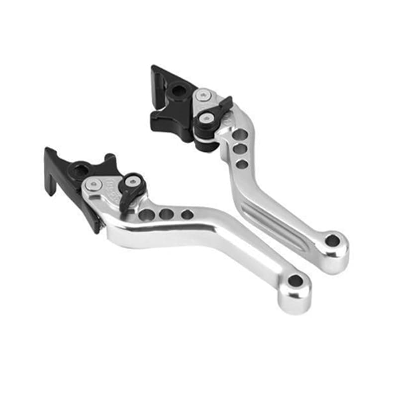 KaberMisr 2020 Motorcycle Brake Clutch Handles, Adjustable Hydraulic Handlebars for Bicycle Scooter Adjustment (set of 2, Silver, Code:10003) Handlebar grip