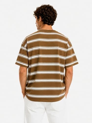 CAESAR Mens Men's striped crew neck t-shirt Men's striped crew neck t-shirt
